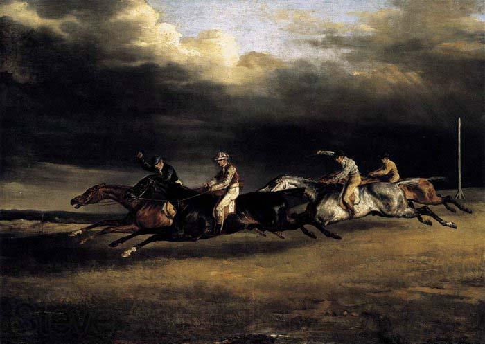 Theodore Gericault The Epsom Derby France oil painting art